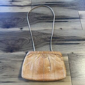 Vintage 70s snakeskin leather purse Unbranded Shoulder Bag Party Going‎ Out